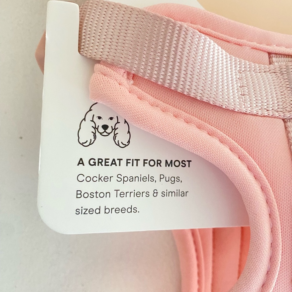 Wild One Dog Harness Pink Size Small for Cocker Spaniels, Pugs, Boston Terriers - Picture 2 of 5